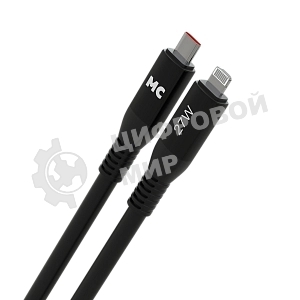 Дата-кабель MORE CHOICE (4620202554567) K83ia USB 3.0A PD 27W для Lightning ng 8-pin Type-C - 1м, черный