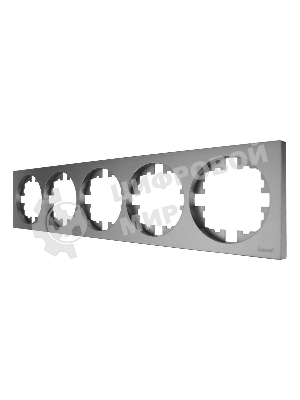 Рамка 5-м OSEN горизонт. квадрат серый матовый LEZARD 743-7400-150