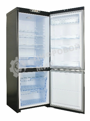 Холодильник DON R-280 G графит двухкамерный 200/90л морозилка снизу