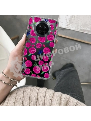 Чехол (клип-кейс) Gresso Air, для Honor 50 Lite, прозрачный/рисунок gr17aaae9354