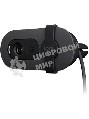 Веб-камера Logitech Webcam Brio 100, 1920x1080, GRAPHITE, защитная шторка