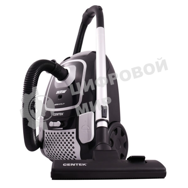 Пылесос Centek CT-2519 черный/хром, 500/2500 Вт, уборка сухая, пылесборник мешок 4 л