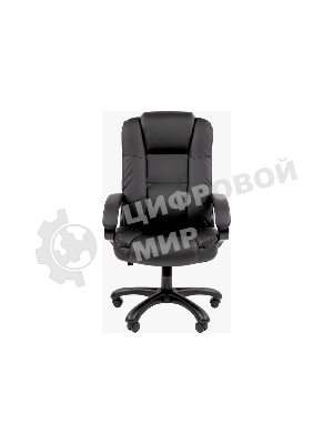 Кресло Chairman 600 черный, экокожа, 120 кг