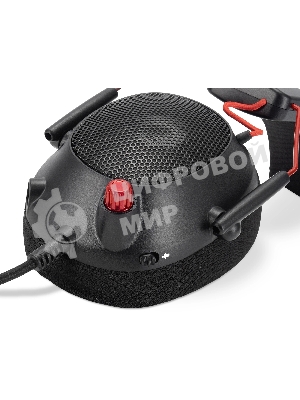 Гарнитура Oklick HS-L305G чёрный, проводная, USB, подсветка