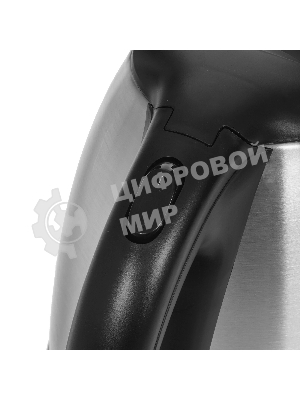 Чайник электрический Hyundai HYK-S1030 1.7 л, 2200 Вт, серебристый матовый/черный (корпус: металл)