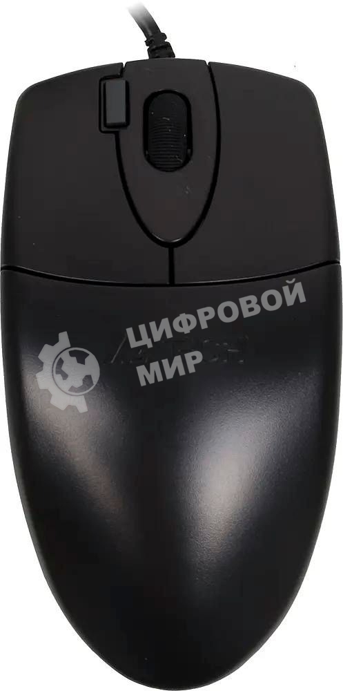 Мышь проводная A4Tech OP-620D черный, 1000 dpi, USB, кнопки - 4