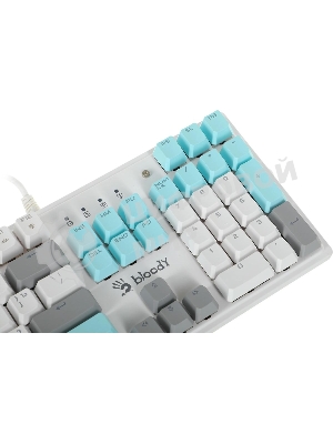 Клавиатура проводная A4Tech Bloody S510N USB белый