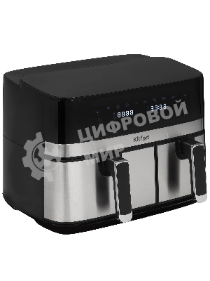 Аэрогриль Kitfort КТ-2261 черный, 2700 Вт, 8.2 л, сенсор, 8 программ