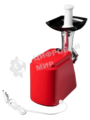 Мясорубка электрическая Starwind SMG3225 красный, 1500 Вт, 2.0 кг/мин, реверс, защита от перегрузки, насадки - 8