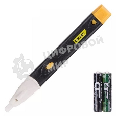 Бесконтактный детектор напряжения Deli DL8008 (90-1000В, функция фонарика, батарейки в комплекте)