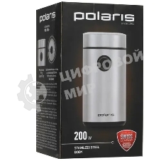 Кофемолка Polaris PCG-2016 200вт, 50гр. нержавеющая сталь