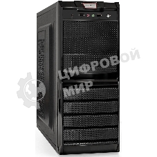 Компьютерный корпус Miditower ExeGate XP-329S-UNS350 (ATX, БП UNS350 с вент. 12см, 2*USB, аудио, черный)