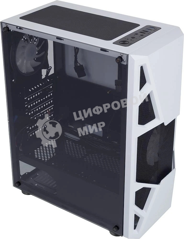Компьютерный корпус AeroCool/Formula CL-3303W RGb белый без БП ATX 6x120мм 2xUSB 2.0 1xUSB 3.0 audio bott PSU