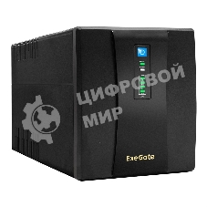 Источник бесперебойного питания ExeGate SpecialPro UNB-1200.LED.AVR.EURO.RJ 1200VA/750W, LED, AVR, 4 евророзетки, RJ45/11, черный