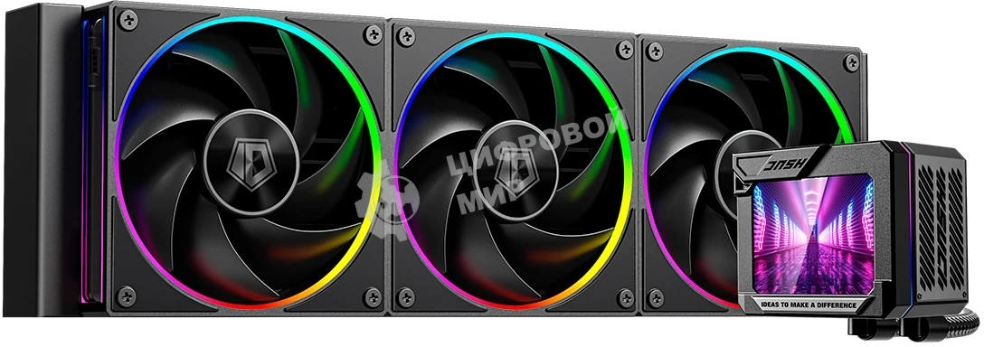 Система водяного охлаждения ID-Cooling DL360 Max ARGB Soc-AM5/AM4/1200/1700/1851 черный 4-pin 14-31.2dB Al LCD 350W Ret