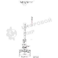 Кронштейн для проектора Cactus CS-VM-PR01L-BK черный макс.10кг настенный и потолочный поворот и наклон