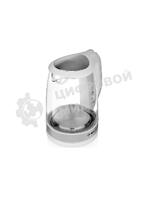 Чайник электрический BRAYER BR1040WH 2220 Вт, 2 л, стек л, белый.