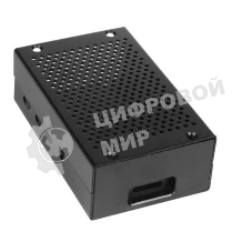 Корпус перфорированный Qumo, Aluminum Case, Raspberry Pi 4B, черный(RS026)