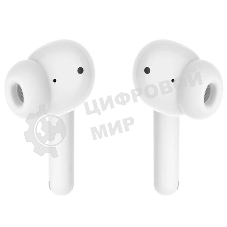 Наушники TWS Tecno Buds 4 белый, внутриканальные, Bluetooth, до 6 ч