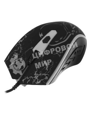 Мышь проводная Defender Overmatch GM-069 черный, 2400 dpi, USB, кнопки - 4