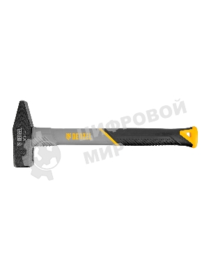 Молоток слесарный Denzel 800 г, кованый, фибергласовая рукоятка c TPR покрытием