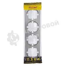 Рамка 4-м OSEN горизонт. квадрат серый матовый LEZARD 743-7400-149