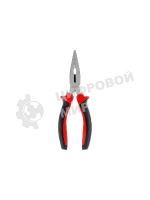 Длинногубцы прямые Matrix, 160 мм, хром-ванадий, двухкомпонентные рукоятки