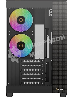 Корпус Ocypus Delta C74 ARGB Black, Midi-Tower, чёрный, 2 x 120 мм