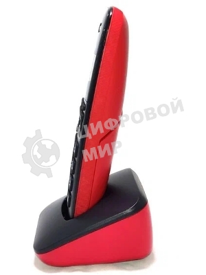 Телефон беспроводной (DECT) Panasonic KX-TGb610RUR, Монохромный, АОН, черный/красный