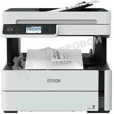 МФУ струйный Epson M3170 (C11CG92501), A4, ч/б, печ. до 39 стр/мин., 2400 x 1200 dpi (печать) 1200x2400dpi (скан.), USB, RJ-45, Wi-Fi, Air Print