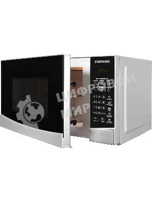 Микроволновая печь Starwind SMW3120 серебристый/черный, 20 л, 700 Вт, переключатели - сенсор