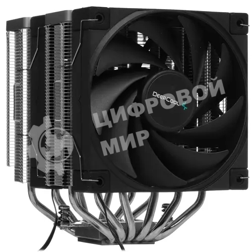 Кулер для процессора DEEPCOOL AK620 черный, 120 мм, алюминий/медь, 1850 об/мин, 28 дБ, 4 pin, 260 Вт, 162 мм