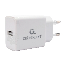 Сетевое зарядное устройство Cablexpert MP3A-PC-56, 5Вт, 1А, 1хUSB, белый, пакет