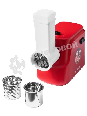 Мясорубка электрическая Starwind SMG3225 красный, 1500 Вт, 2.0 кг/мин, реверс, защита от перегрузки, насадки - 8