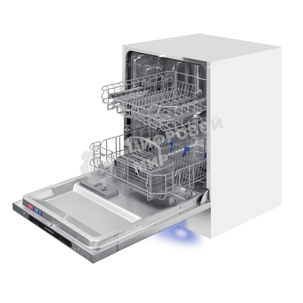 Встраиваемая посудомоечная машина Maunfeld MLP6242G02 Light Beam, серебристый, 59.8 см, 12 компл., 49 дБ, класс A++