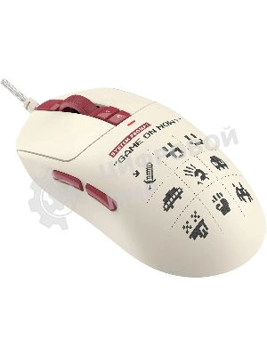 Мышь проводная A4Tech Bloody W72 Ultra Pixels Red рисунок/бежевый/красный, 20000 dpi, USB, кнопки - 7