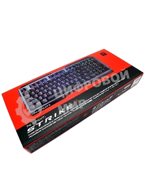 Клавиатура проводная игровая Mad Catz S.T.R.I.K.E. 13 US БЕЗ РУССКОЙ РАСКЛАДКИ черная (CHERRY MX RED Switch, 96 кл., RGB подсветка, USB)
