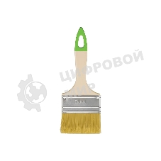 Кисть флейцевая Сибртех 70, 8, натуральная щетина, пластиковая рукоятка, 10 шт