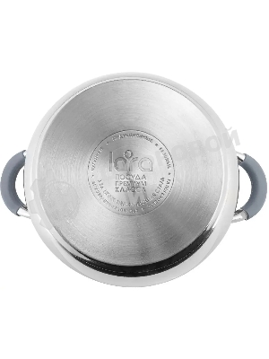 Кастрюля Lara LR02-482 BELL 20x11,5 см, 3,5 л, нержавеющая сталь 316L (хром/никель/молибден), с крышкой