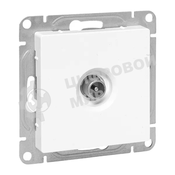 Механизм розетки TV EKF UP1-SOW-TV-3 оконечная, белый Эпика