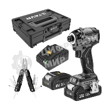 Дрель-шуруповерт СТАВР SID 18BL-200V-2K, 18 В, 2 Ач, 200 Нм, бесщеточный, ударный