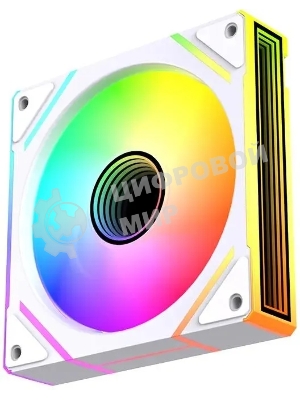 Вентилятор для корпуса Bloody BD-CF120ARGB2 LCD ARGB белый, 120 мм, 1600 об/мин, 26 дБ, 4 pin