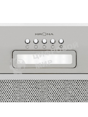 Вытяжка встраиваемая Krona Ameli Light 600 PB нержавеющая сталь, 52.5 см, 633 куб. м/ч, 44 дБ