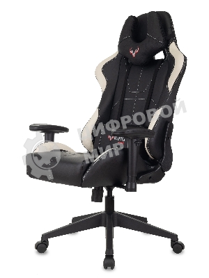 Кресло Бюрократ VIKING 5 AERO WHITE черный/белый, экокожа, 120 кг, механизм качания