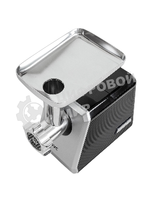 Мясорубка электрическая JVC JK-MG128 черный, 2500 Вт, 2.7 кг/мин, реверс, металлический лоток, насадки - 4