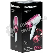 Фен Panasonic EH-ND21-P615 белый/розовый, 1200 Вт, компактный