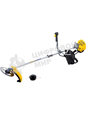 Триммер бензиновый Champion T433-2 переносной 2х тактный двигатель, 43 см³, 1.7 л.с. ширина скашивания: 40 см в комплекте: леска (3 мм), нож, плечевой ремень вес: 8.3 кг бак на 0.95 л прямая штанга уровень шума 102 дБ