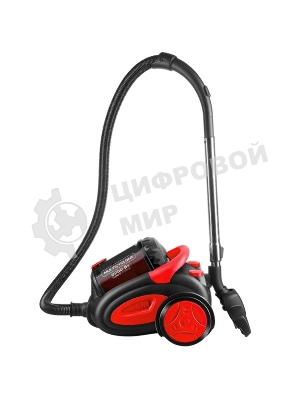 Пылесос Centek CT-2520 черный/красный, 400/2200 Вт, уборка сухая, пылесборник циклонный фильтр 2 л