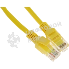 Патч-корд Premier PP12-0.25M/Y 1000Гбит/с UTP 4 пары cat.5E CCA molded 0.25м желтый RJ-45 (m)-RJ-45 (m)