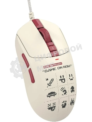 Мышь проводная A4Tech Bloody W72 Ultra Pixels Red рисунок/бежевый/красный, 20000 dpi, USB, кнопки - 7